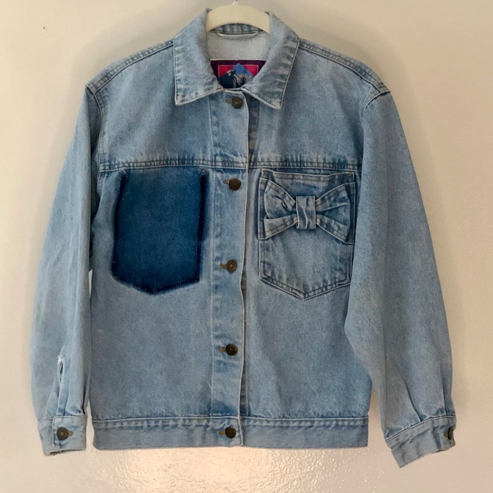 Stone Canyon 90s Denim Jacket with Bow Details